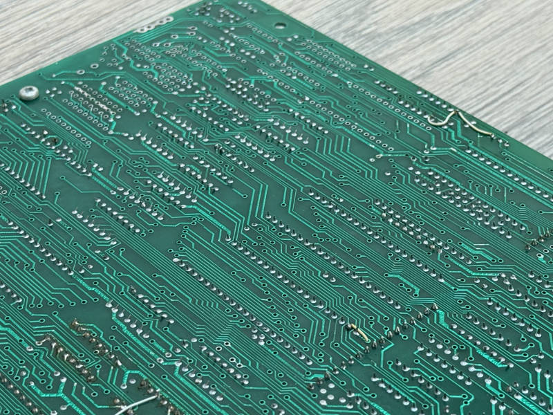 Wave soldered with some manual repairs