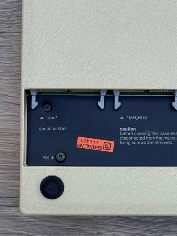 a hurriedly hand-applied serial number?