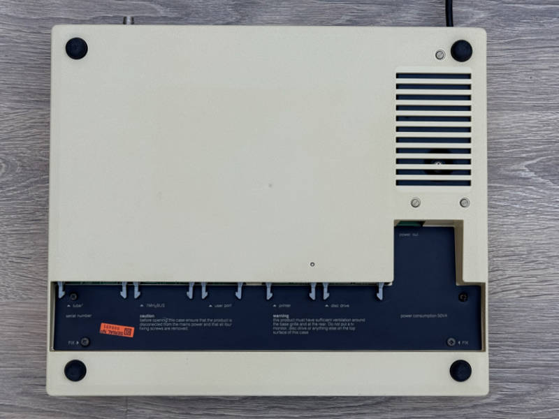 Underside shows open slats for linear PSU… which has vents on the opposite side